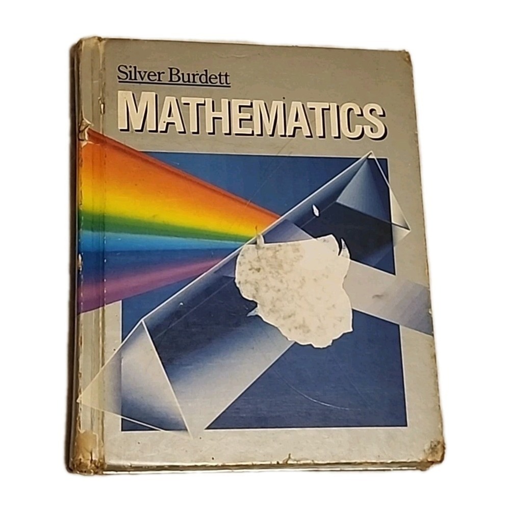 Silver Burdett Mathematics Hardback Textbook 1987 High School Math Class Vintage